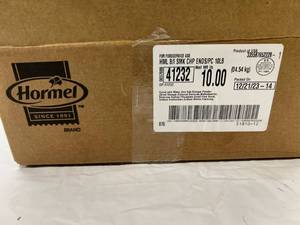 lot 84 image: 10lbs Hormel Smoked Pork Chops Packed on 12212023