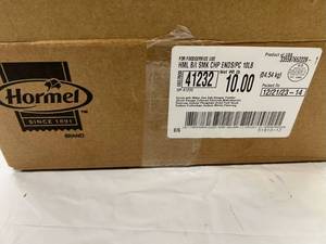 lot 90 image: 10lbs Hormel Smoked Pork Chops Packed on 12212023