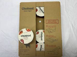 lot 108 image: 12x 5.3oz Chobani Strawberry Greek Yogurt-Best By Date 32024