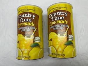 lot 121 image: 2x 5.25lb Country Time Lemonade