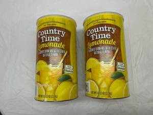 lot 123 image: 2x 5.25lb Country Time Lemonade