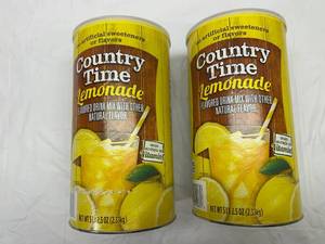 lot 125 image: 2x 5.25lb Country Time Lemonade
