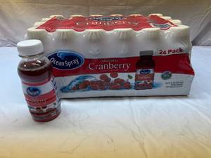 lot 127 image: 24x 10oz Bottles Cranberry Juice