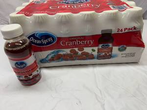 lot 133 image: 24x 10oz Bottles Cranberry Juice