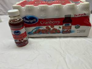 lot 134 image: 24x 10oz Bottles Cranberry Juice