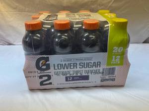 lot 137 image: 12x 20oz G2 Gatorade-Grape Best by 11272023