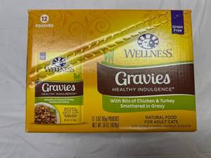 lot 172 image: 12x 3oz Pouches Gravies Healthy Indulgence