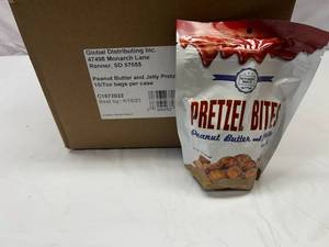 lot 178 image: 10x 7oz Bags Peanut Butter & Jelly Pretzel Bites Best by 04162023