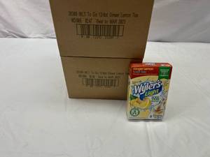 lot 182 image: 24x 8ct Wylers Singles to Go-Ginger Lemon Ice Tea Best by 032023