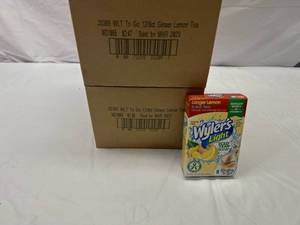lot 184 image: 24x 8ct Wylers Singles to Go-Ginger Lemon Ice Tea Best by 032023