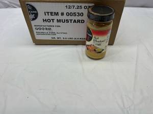 lot 212 image: 12x 7.5oz Kame Hot Mustard