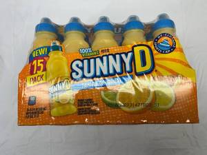 lot 213 image: 15x 11.3oz Bottles SunnyD-Sports Cap Best by 11222023
