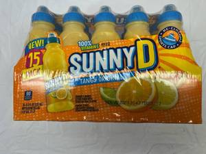 lot 215 image: 15x 11.3oz Bottles SunnyD-Sports Cap Best by 11222023
