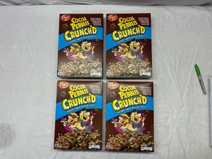 lot 257 image: 4x 11.5oz Cocoa Pebbles Crunch Cereal