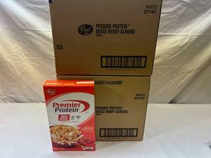 lot 262 image: 2x 8-9oz Boxes Post Premier Protein Cereal Best by 082023