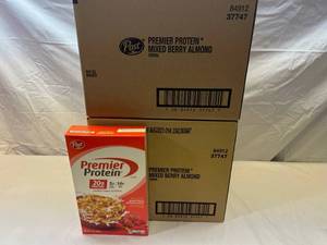 lot 264 image: 2x 8-9oz Boxes Post Premier Protein Cereal Best by 082023