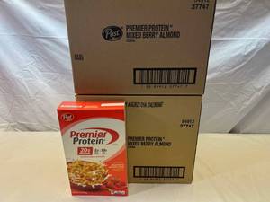 lot 266 image: 2x 8-9oz Boxes Post Premier Protein Cereal Best by 082023