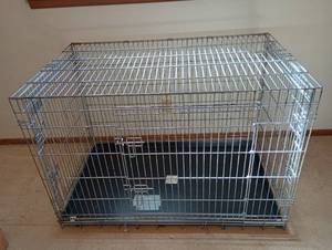 lot 2 image: Precision Metal Collapsible Dog Kennel