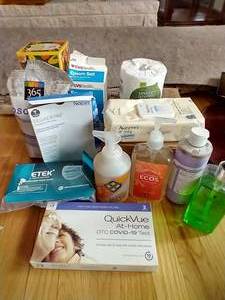 lot 64 image: Self Care Lot - Cottonelle Wipes, Hand Soap, Tegaderm, Covid Tests And More