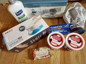 lot 66 image: Personal Care Lot - Udderly Smooth, Homedics Parrafin Wax, Ice Bag, And More