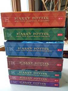 lot 77 image: Complete Paperback Set Of Harry Potter Books 1-7