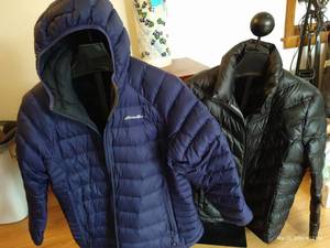 lot 121 image: Womens 2X Eddie Bauer Puffer Coat And XXL Kenneth Cole Reaction Puffer Coat