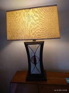 lot 128 image: Stained Glass Lamp