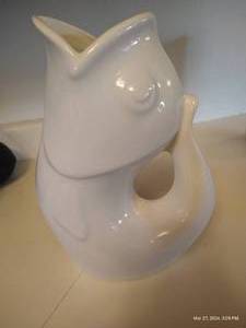 lot 168 image: Gurgle Pot Fish Pitcher