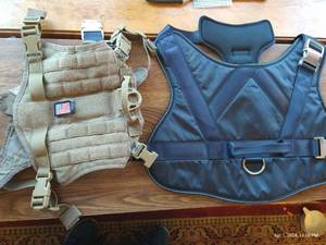 lot 241 image: 2 Dog Harnesses - Large And Possibly Medium - Black Harness Is New
