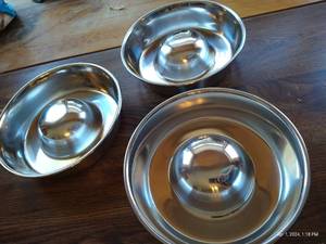 lot 246 image: 3 Heavy Bowls - Not Sure What These Are For