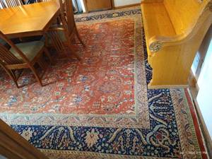lot 257 image: Huge Area Rug With Pad - 142 x 176