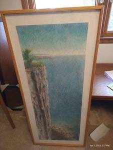 lot 269 image: Framed Artwork By Butch Holden - Pastel On Lennox Paper - Very Large
