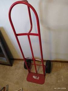 lot 277 image: Two-Wheeled Metal Handcart