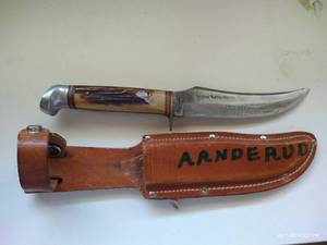 lot 296 image: Edge Brand Solingen Buffalo Skinner Knife - 9.5 Long With 5 Blade