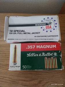 lot 361 image: (2) Partial Boxes of Ammo - 38 Special & .357 Magnum