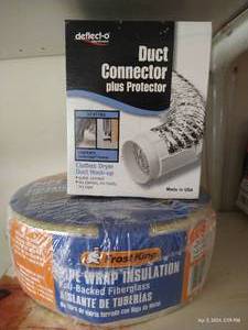 lot 420 image: Duct Connector & Pipe Wrap - NEW