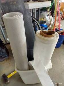 lot 437 image: Rolls of Screen & Heavy Plastic
