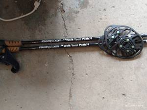 lot 480 image: Keenfit Walking Sticks w Ice Traction Slip-Ons