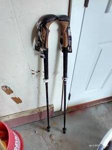 lot 518 image: Leki Microvario Hiking Sticks