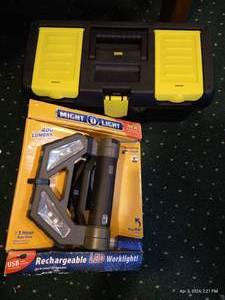 lot 532 image: New Might Lights, Tool Box & Contents