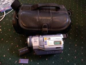 lot 545 image: Sony Digital Camcorder With Case, 2 Batteries, And Memory Card