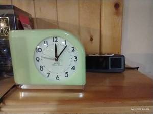 lot 574 image: Two Alarm Clocks - Retro Big Ben Moon Beam Is In Beautiful Condition - Works