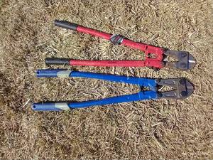 lot 584 image: 2 Bolt Cutters - Blades Dont Show Wear