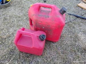 lot 630 image: 2 Gas Cans - 2 Gal. And 5 Gal.