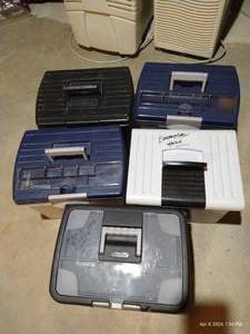 lot 692 image: Five Plastic File Carrying Cases