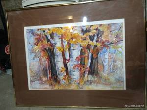 lot 697 image: Betty Sauer Fall Painting