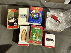 lot 756 image: Hallmark & Themed Christmas Tree Ornaments