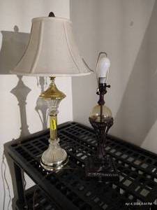 lot 767 image: (2) Ornate Lamps - Both Work