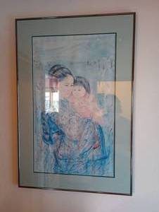 lot 794 image: Framed Print of Edna Hibel Tomo