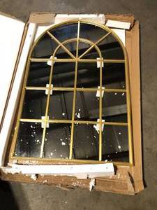 Elegant MR613248BR Motif Brass Mirror  Customer Returns See Pictures